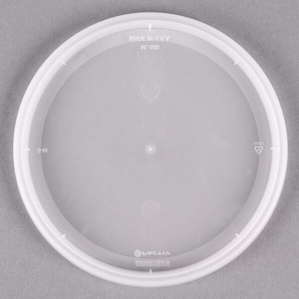 Pactiv/Newspring YNL500 Round Deli Container Lid Translucent - 4 9