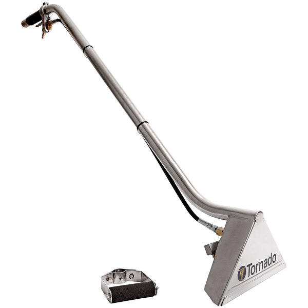 A Tornado drag wand for carpet extractors with a metal handle.
