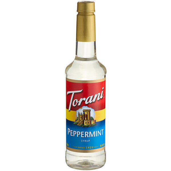 Torani Peppermint Flavoring Syrup 750 mL Plastic Bottle