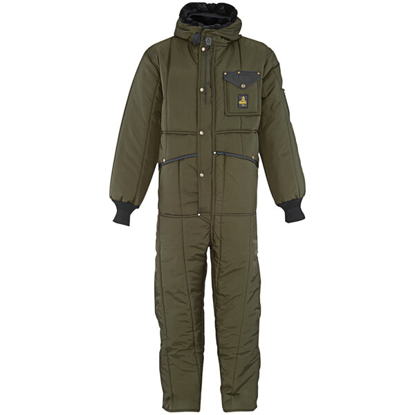 RefrigiWear Iron-Tuff Sage Coveralls with Hood 0381RSAG2XL - 2XL