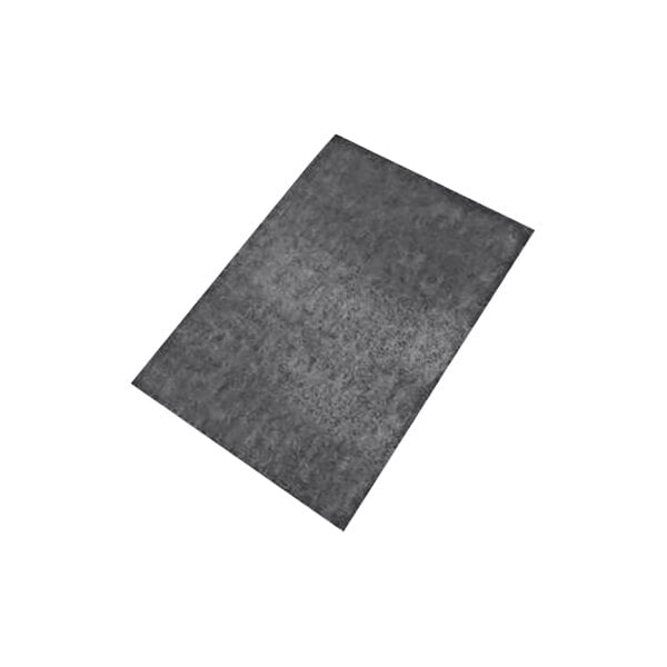 A grey rectangular sanding pad with a white background.