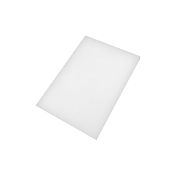 A white rectangular Powr-Flite melamine sponge eraser pad.