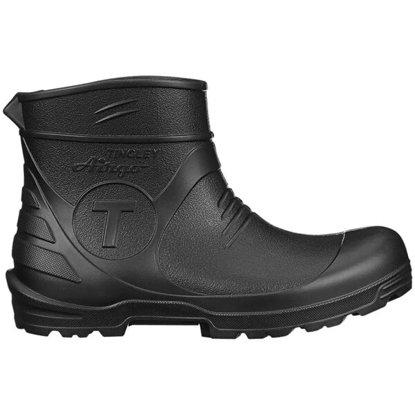 A black Tingley Airgo waterproof rubber boot.