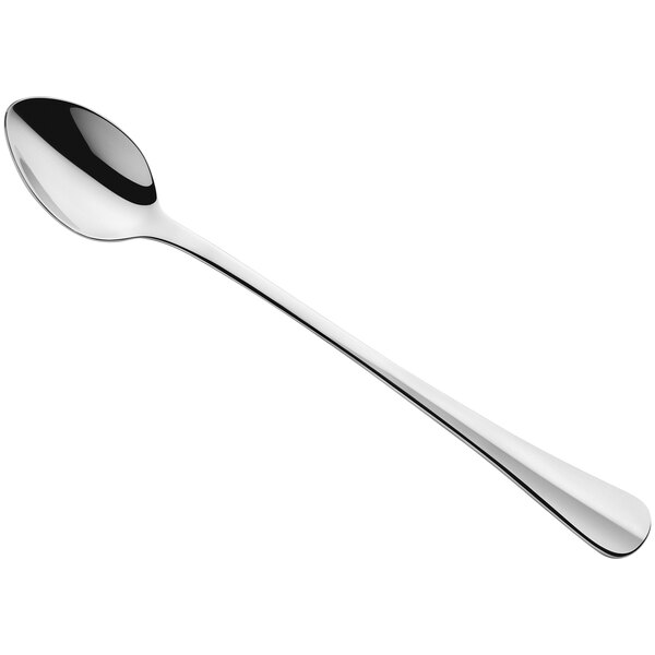 An Amefa stainless steel iced tea spoon with a long handle and a silver finish.