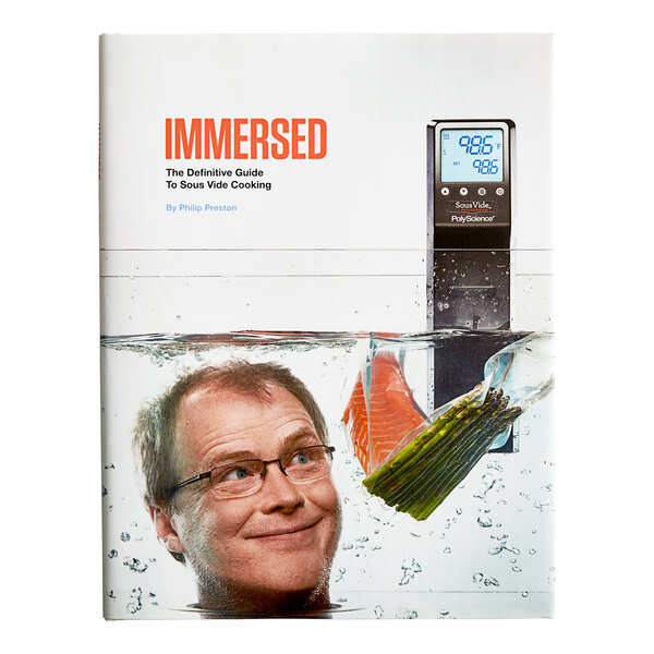 A book cover featuring a man in water with a fish.