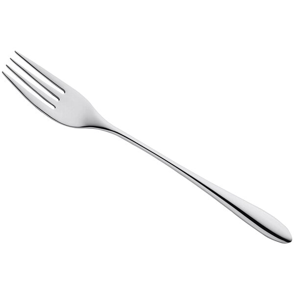 An Amefa Cuba stainless steel dessert fork with a silver handle.