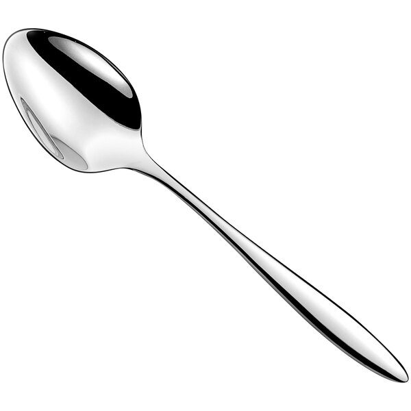 An Amefa Ariane stainless steel demitasse spoon with a silver handle.