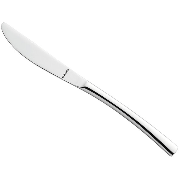 An Amefa Aurora stainless steel fruit knife with a long, curved silver handle.