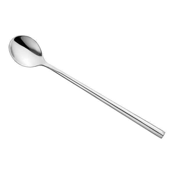 An Amefa Carlton stainless steel coffee spoon with a long silver handle.