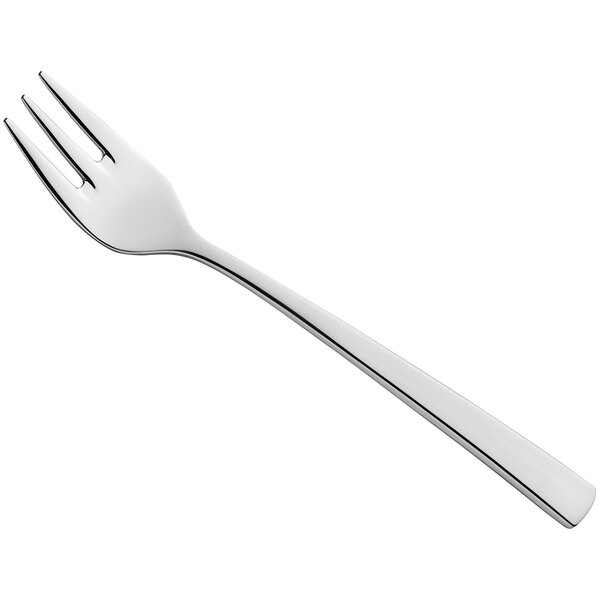 An Amefa Aurora stainless steel cake fork with a silver handle.