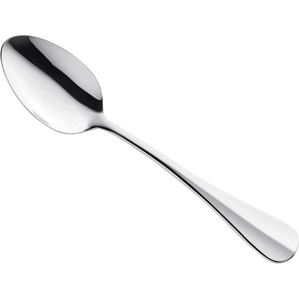 An Amefa stainless steel serving spoon with a silver handle.