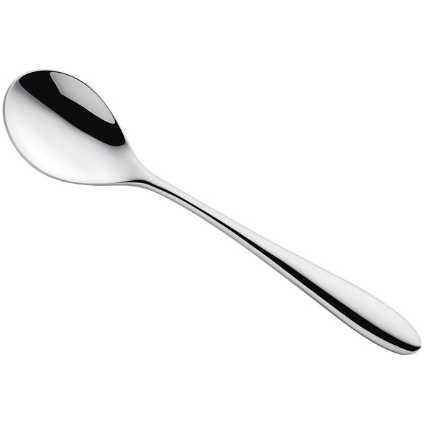 An Amefa Cuba stainless steel teaspoon with a silver handle.