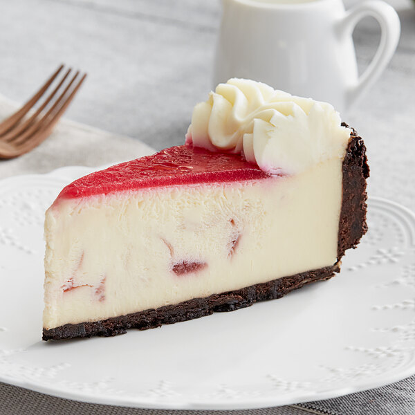 Eli's Cheesecake 10" Precut White Chocolate Raspberry Cheesecake 95 oz
