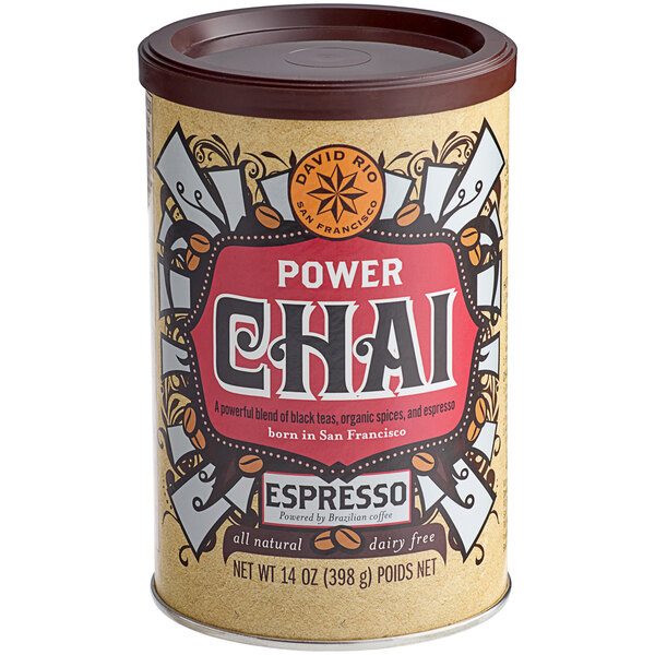 David Rio Power Chai® Tea Latte with Espresso Mix 14 oz.