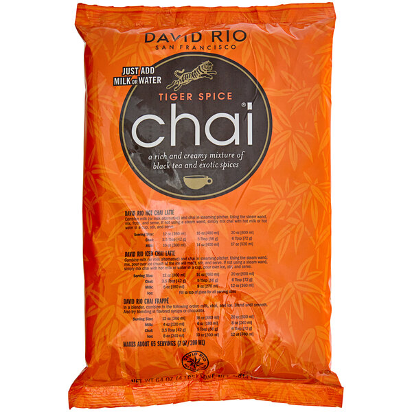 David Rio Tiger Spice Chai® Tea Latte Mix 4 lb.