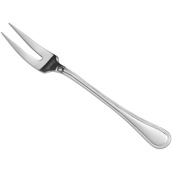 A Libbey stainless steel meat fork with a long silver handle.