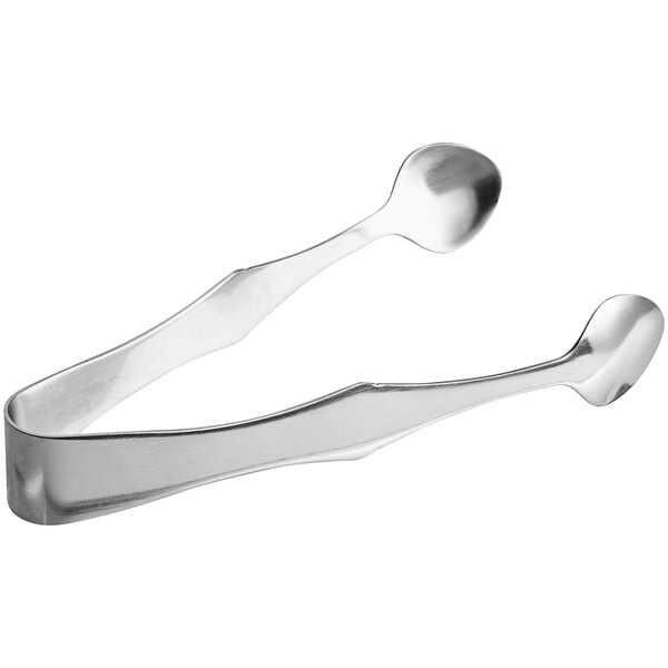Libbey Windsor 4 1/2" 18/0 Stainless Steel Heavy Weight Sugar Tongs
