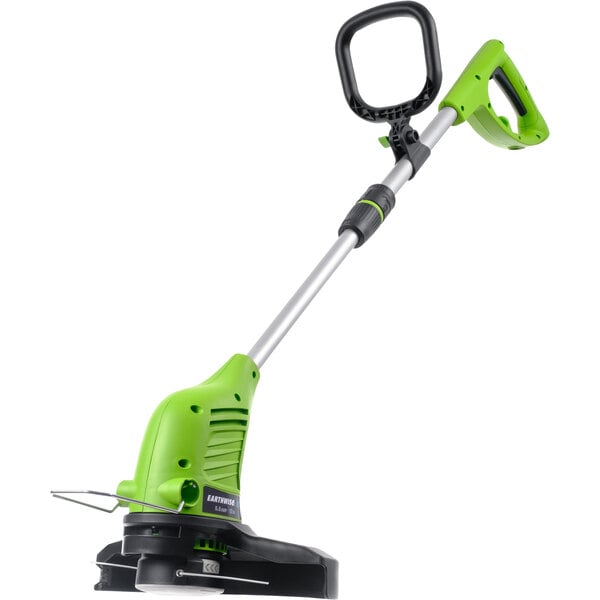 An Earthwise 12" corded electric string trimmer on a white background.
