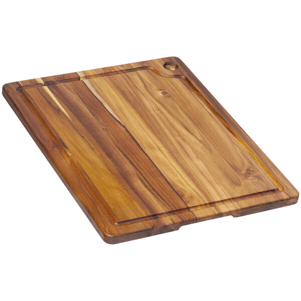 Teakhaus Marine 18" x 14" x 3/4" Edge Grain Teakwood Cutting Board with