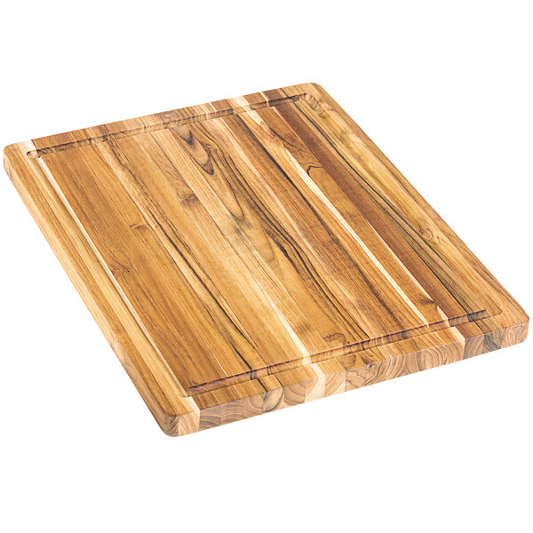Teakhaus Scandi 18" x 14" x 1" End Grain Teakwood Cutting Board with