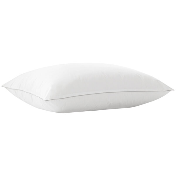 A white Restful Nights Trillium standard size pillow with a white border.