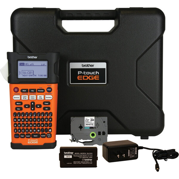 Brother PTouch Edge Industrial Wireless Handheld Labeling Tool with Case PTE300