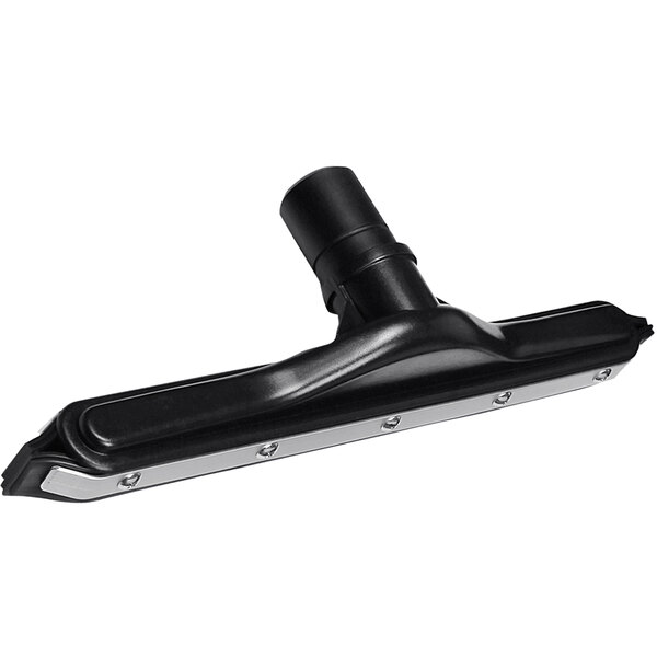 A black and silver Delfin squeegee floor tool attachment for a vacuum cleaner.