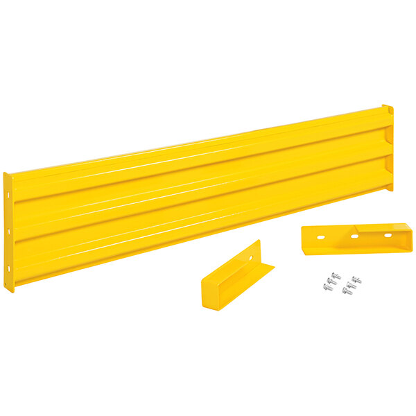 Yellow Guard Rails With Caps Vestil 15