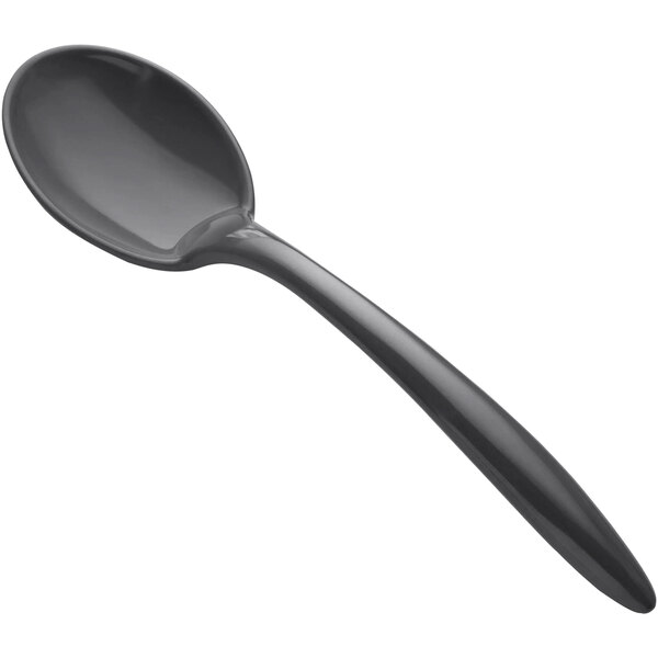 A black Bon Chef EZ-Use serving spoon with a long handle.