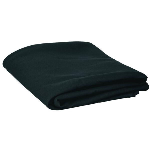 Intedge 72" Round Hunter Green 100 Polyester Hemmed Cloth Table Cover