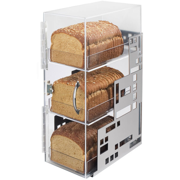 Cal-Mil 3-Tier Clear Acrylic Bread Display Case – Stack It, Style It, Show It Off!