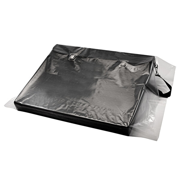 A roll of clear poly bags with a clipping path.