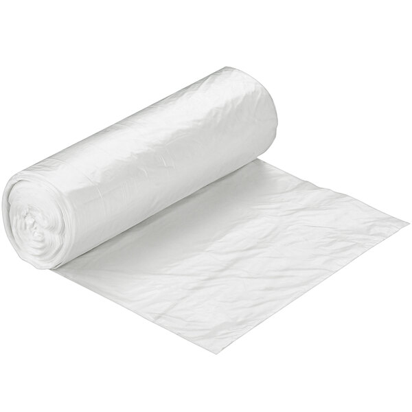 A roll of clear plastic bags.
