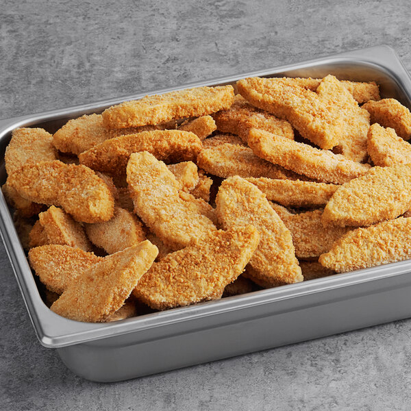 Rebellyous Vegan PlantBased K12 Eligible Kickin' Chicken Tenders 5 lb