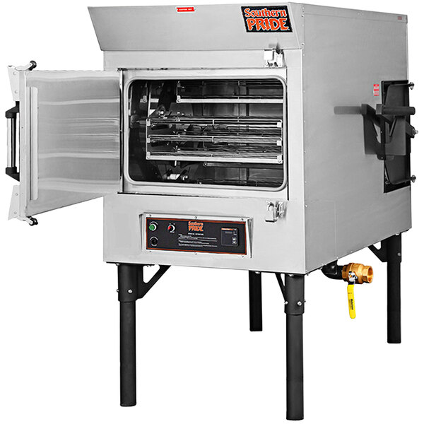 Southern Pride MLR150 Stainless Steel Gas Rotisserie Smoker 65,000 BTU