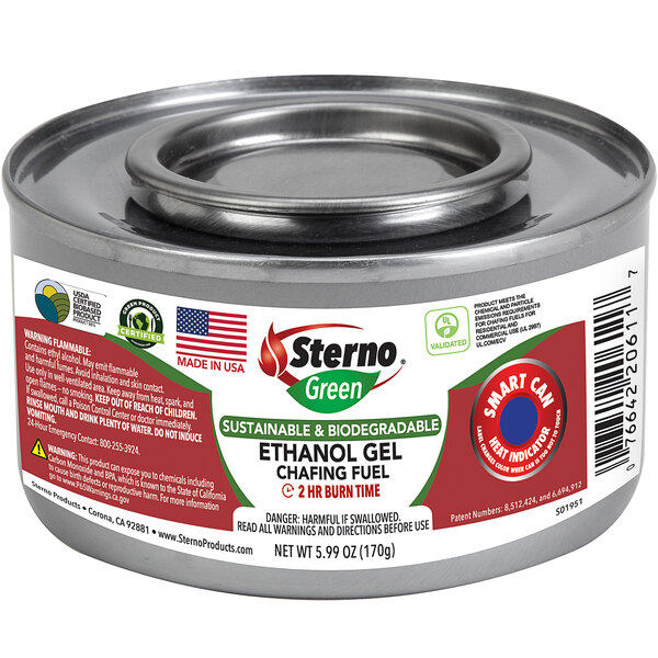 Sterno 20612 2 Hour Ethanol Power Heat Plus Chafing Dish Fuel - 72/Case