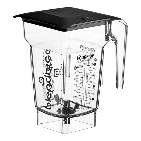 Blendtec FourSide 4060962 75 oz. Clear Jar with Hard Lid