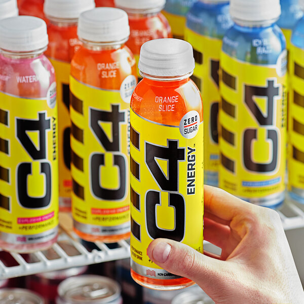 C4 Energy Orange Slice Energy Drink 12 fl. oz. Bottle 12/Case