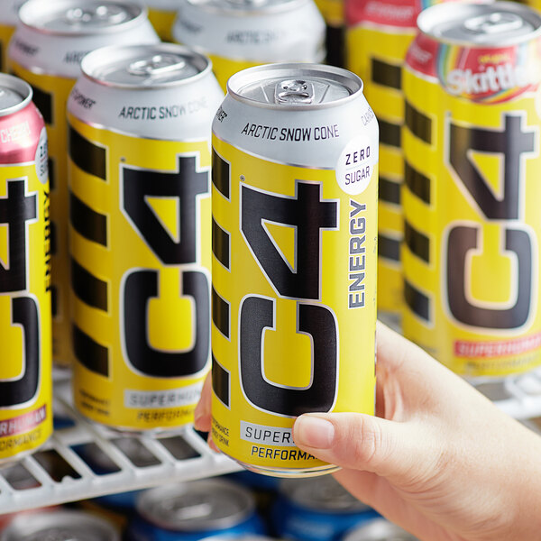 C4 Energy Arctic Snow Cone Energy Drink 16 fl. oz. Can 12/Case