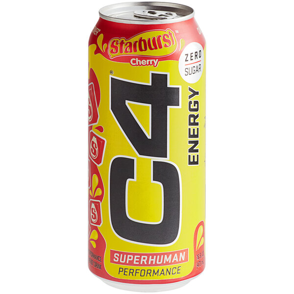 C4 Energy Cherry Starburst Energy Drink 16 fl. oz. Can 12/Case