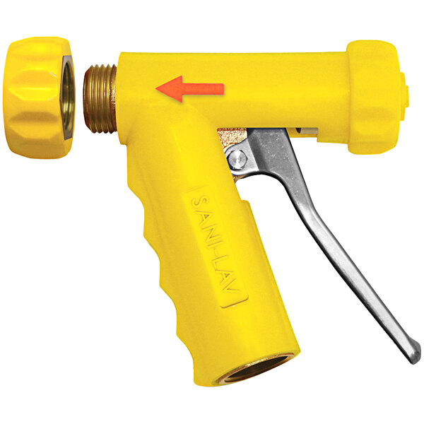 SaniLav N1TY Yellow Brass Insulated Spray Nozzle with Stainless Steel