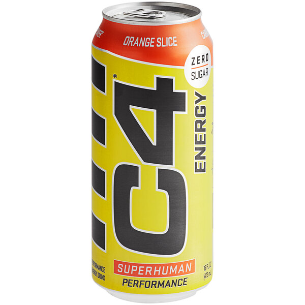 C4 Energy Orange Slice Energy Drink 16 fl. oz. Can 12/Case
