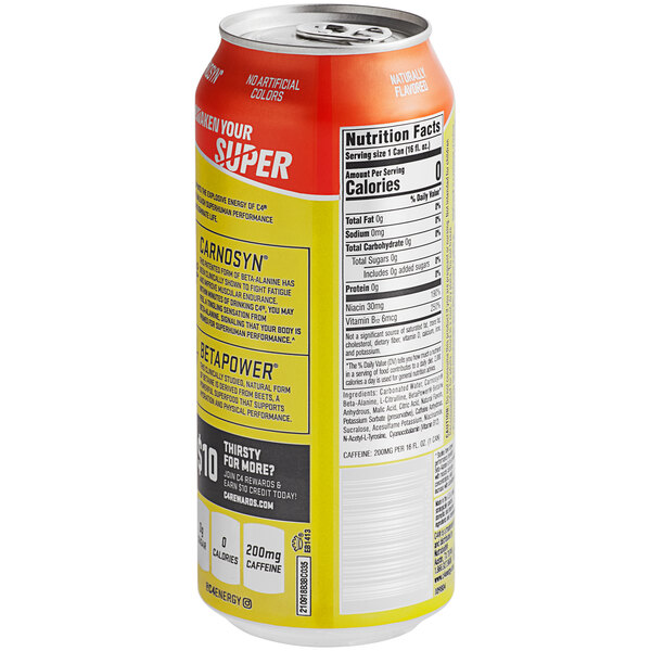 C4 Energy Orange Slice Energy Drink 16 fl. oz. Can 12/Case