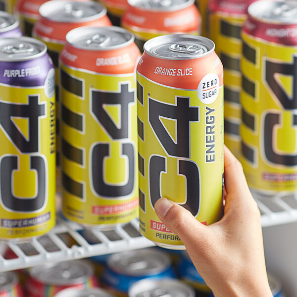 C4 Energy Orange Slice Energy Drink 16 fl. oz. Can 12/Case