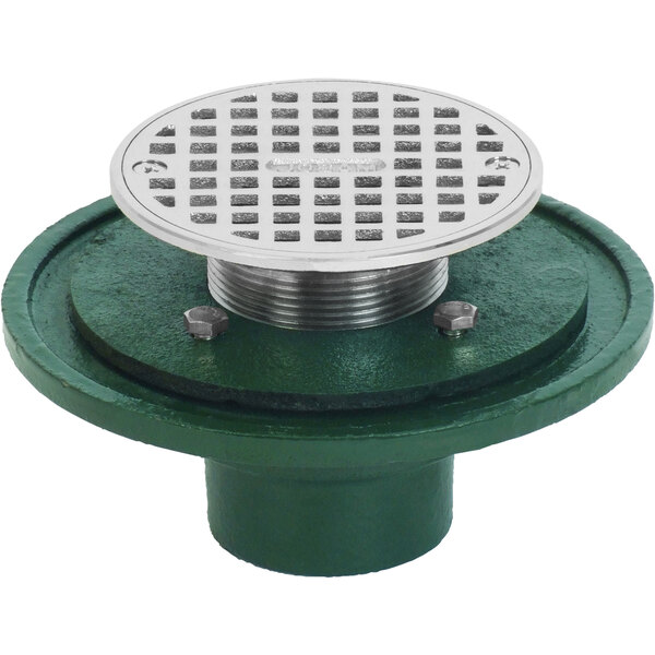 Josam FD2004CPZ 4" Round Adjustable Cast Iron Floor Drain with