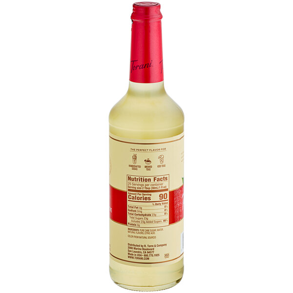 Torani Puremade Ginger Flavoring Syrup 750 mL Glass Bottle