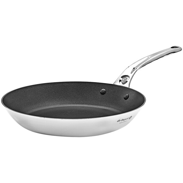 de Buyer Affinity 12 3/16 Non-Stick 5-Ply Stainless Steel Fry Pan 3718.32