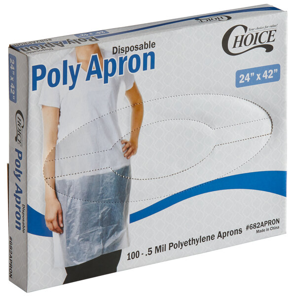 Details about   100 Count ValuGards Light Duty Disposable Econo Polyethylene Aprons 24" X 42" 