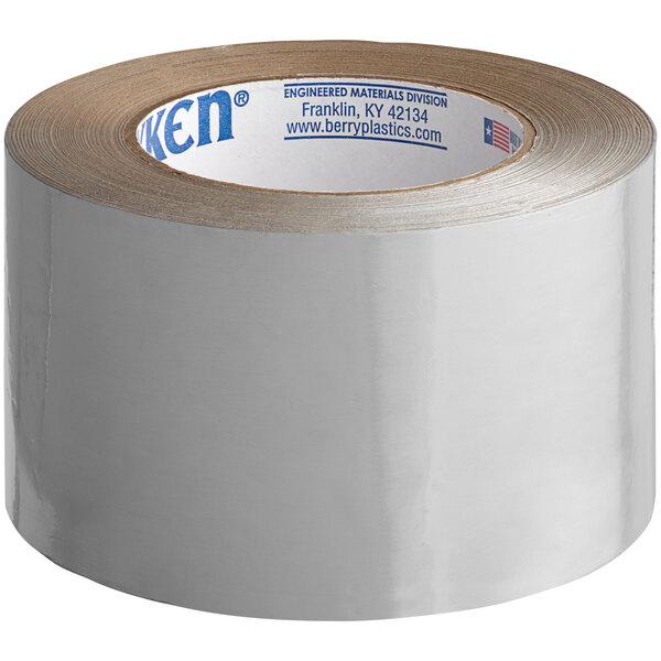 A roll of Nashua plain foil tape with blue and silver labeling.