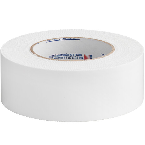 A roll of Nashua white polyethylene film tape with a pinked edge.